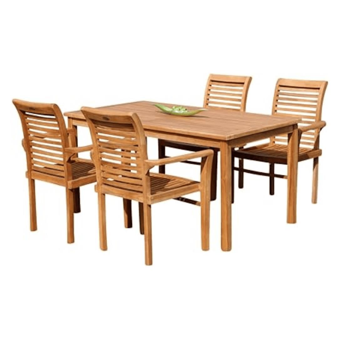 COMEDOR DE TERRAZA KELYN 4 SILLAS - FALOTIH 3M - FLT3MTERRA024
